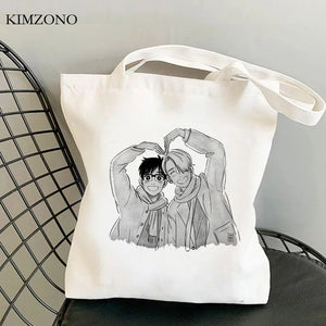Yuri on Ice shopping bag tote woven sac toile