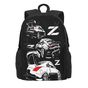 Family 350Z 370Z 300Zx Backpacks Men's Women's Bags Reusable Zip Close