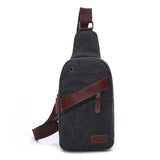 Z.L.D. Canvas Bag Lady Messenger Chest Shoulder Large Capacity Square