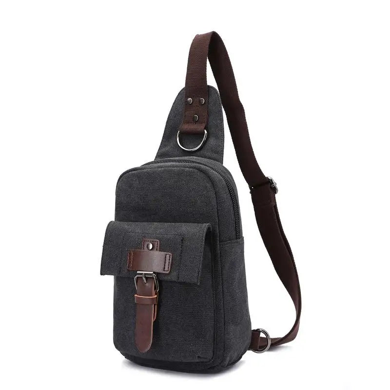 Z.L.D. Large-Capacity Chest Bag Canvas Shoulder Bag