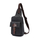 Z.L.D. Large-Capacity Chest Bag Canvas Shoulder Bag