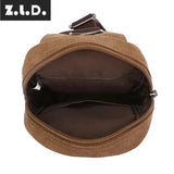 Z.L.D. Large-Capacity Chest Bag Canvas Shoulder Bag