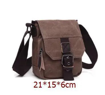 Z.L.D. Canvas Small Square Bag Casual Shoulder Messenger Bag