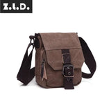 Z.L.D. Canvas Small Square Bag Casual Shoulder Messenger Bag