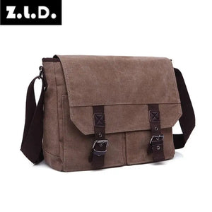 Z.L.D. Canvas Small Square Bag Casual Shoulder Messenger Bag