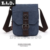 Z.L.D. Canvas Small Square Bag Casual Shoulder Messenger Bag
