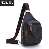 Casual Canvas Shoulder Bag Large Capacity Wear-Resistant Messenger Bag