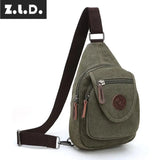 Casual Canvas Shoulder Bag Large Capacity Wear-Resistant Messenger Bag