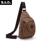 Casual Canvas Shoulder Bag Large Capacity Wear-Resistant Messenger Bag
