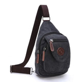 Casual Canvas Shoulder Bag Large Capacity Wear-Resistant Messenger Bag