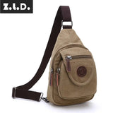 Casual Canvas Shoulder Bag Large Capacity Wear-Resistant Messenger Bag