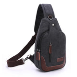 Z.L.D. Lady Shoulder Messenger Bag Washable Canvas Chest Crossbody Bolso Sac