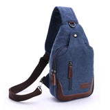 Z.L.D. Lady Shoulder Messenger Bag Washable Canvas Chest Crossbody Bolso Sac