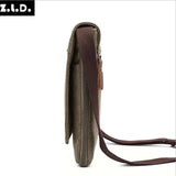 Z.L.D. Canvas Messenger Bag Large Capacity Retro Shoulder Bag