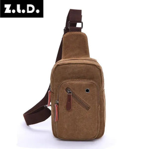 Z.L.D. Small Square Shoulder Bag Men's Messenger Chest Bag