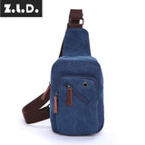 Z.L.D. Small Square Shoulder Bag Men's Messenger Chest Bag