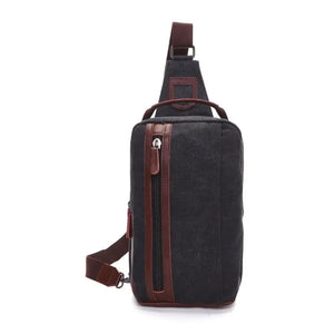Z.L.D.Women's Canvas Shoulder Bag Casual Messenger Large Capacity Chest Bag