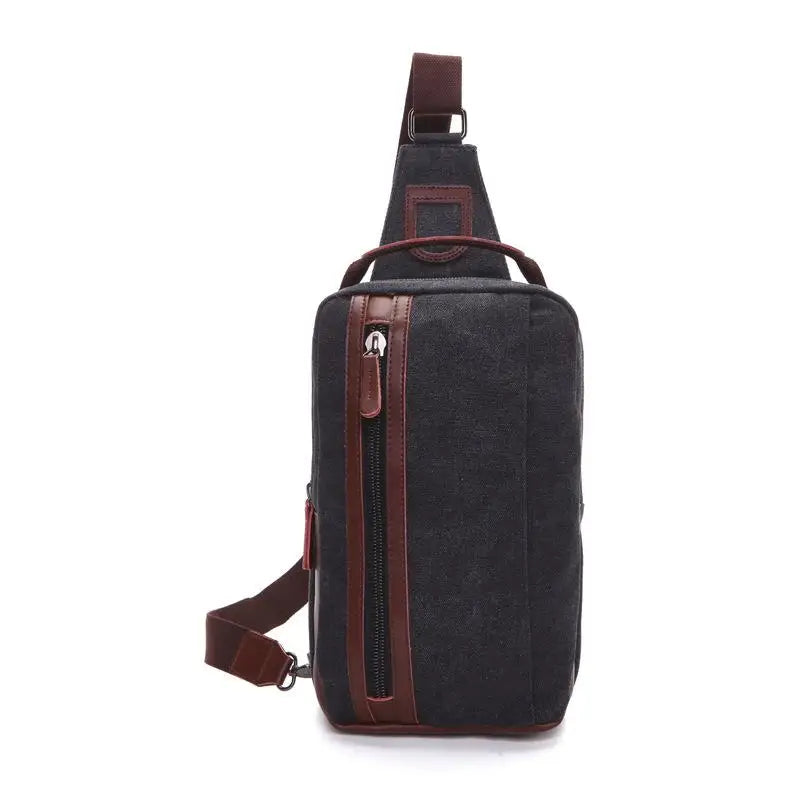 Z.L.D.Women's Canvas Shoulder Bag Casual Messenger Large Capacity Chest Bag