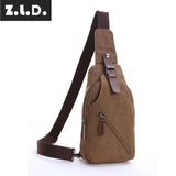 Z.L.D. Women's Canvas Shoulder Bag Casual Messenger Mini Square Bag