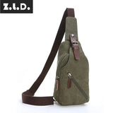 Z.L.D. Women's Canvas Shoulder Bag Casual Messenger Mini Square Bag