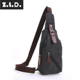 Z.L.D. Women's Canvas Shoulder Bag Casual Messenger Mini Square Bag