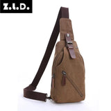 Z.L.D. Women's Canvas Shoulder Bag Casual Messenger Mini Square Bag