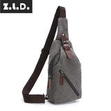 Z.L.D. Women's Canvas Shoulder Bag Casual Messenger Mini Square Bag