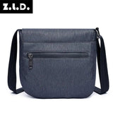 Z.L.D. Ladies Messenger Bag Waterproof Canvas Shoulder Bag