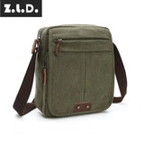 Z.L.D. Retro Canvas Shoulder Bag Messenger Bag