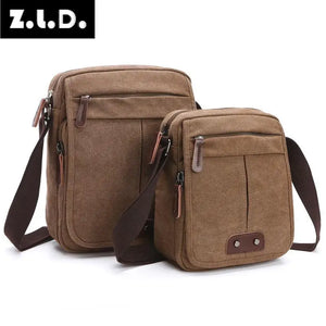 Z.L.D. Retro Canvas Shoulder Bag Messenger Bag