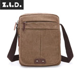 Z.L.D. Retro Canvas Shoulder Bag Messenger Bag