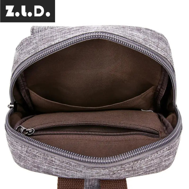 Z.L.D. Ladies Chest Bag Shoulder Bag Waterproof Canvas Messenger Bag