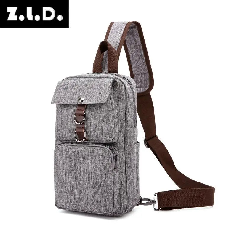Z.L.D. Ladies Chest Bag Shoulder Bag Waterproof Canvas Messenger Bag