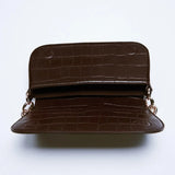 Female Crocodile Pattern Shoulder Bag