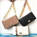 Acrylic Chain Women's Shoulder Bag Embroidery Small Square Bag