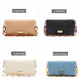 Acrylic Chain Women's Shoulder Bag Embroidery Small Square Bag