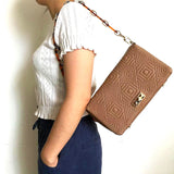 Acrylic Chain Women's Shoulder Bag Embroidery Small Square Bag