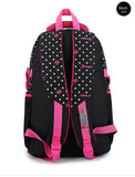 Purple Dot Printing Lightweight Schoolbags for Girls