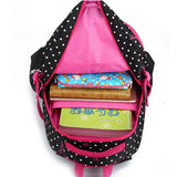 Purple Dot Printing Lightweight Schoolbags for Girls