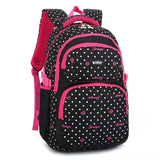Purple Dot Printing Lightweight Schoolbags for Girls