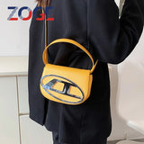 ZOGE Shoulder Bag Ladies Handbag Semi-Circle Leather Underarm Bag High Tote Bag