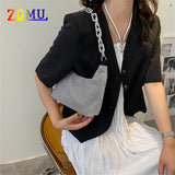 ZOMU Full Rhinestone Shoulder Bag PU Messenger Bag Ladies Tote Bag