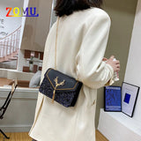 ZOMU Sequined Shoulder Bag Deer Head Crossbody Embroidered
