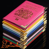 ZONGSHU Passport Case Holder British Printed Soft Sponge Cover