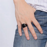 18mm Big Rings for Men Rock Punk Biker Club Party Jewelry Anillos