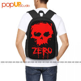 Zero Skateboard Blood Skull Backpack Large Capacity Sports Style Backpacks