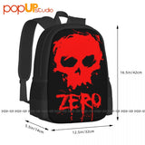 Zero Skateboard Blood Skull Backpack Large Capacity Sports Style Backpacks