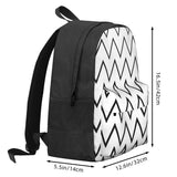 Zigzag Chevron Pattern Blackwhite Backpacks Men's & Women's Bags