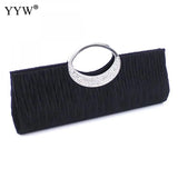 Elegant Rhinestone Evening Clutch Bag with Strap