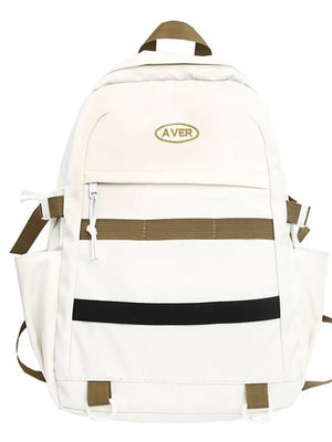 Zipper Backpack Women's Bag Large Capacity Solid Woman Backbags